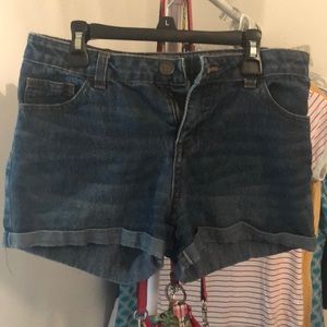 Denim shorts